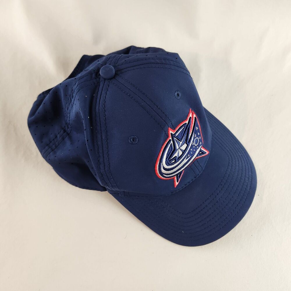Columbus Blue Jackets Hat Navy Adjustable Authentic Pro Fanatics Hockey Cap - Picture 3 of 12
